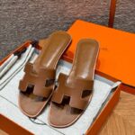 Hermes Oran Soft Sandal, Gold