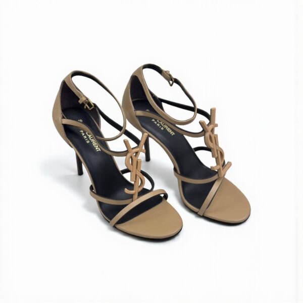 YSL Cassandra Logo Heels