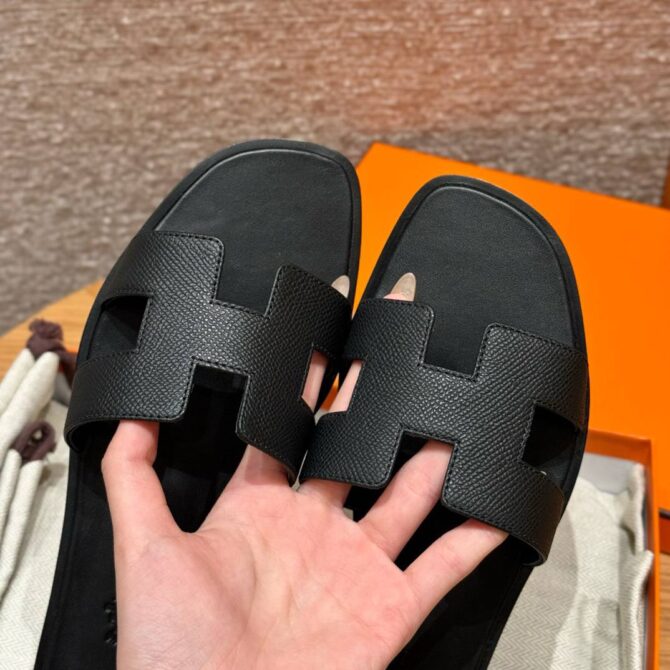 Hermes Oran Epsom Sandal, Black