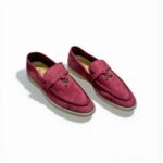 Loro Piana Summer Charms Walk Loafer Suede - Dried Rose Red