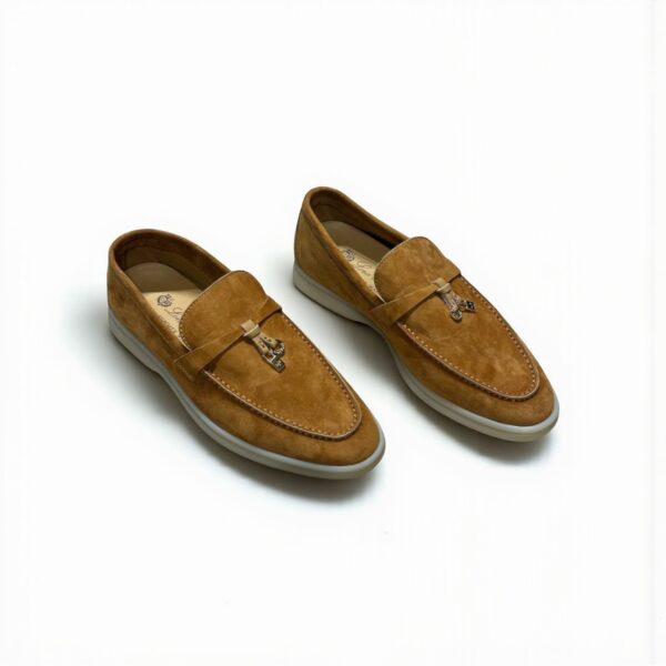 Loro Piana Summer Charms Walk Loafer Suede - Golden Brown