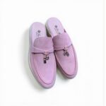 Loro Piana Loro Piana Babouche Charms Walk Loafers In Suede Light Pink