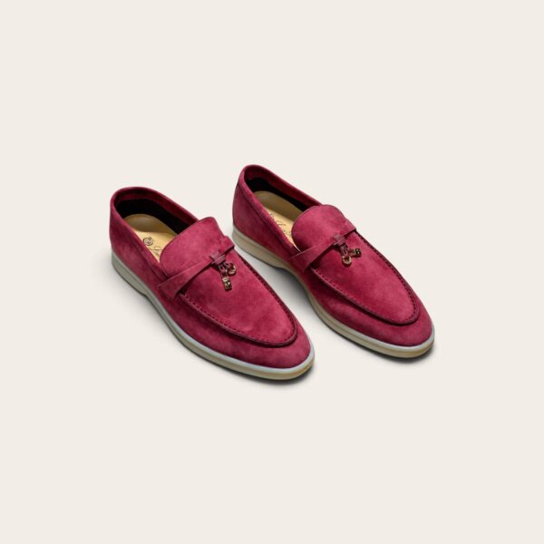 Loro Piana Summer Charms Walk Loafer Suede - Dried Rose Red