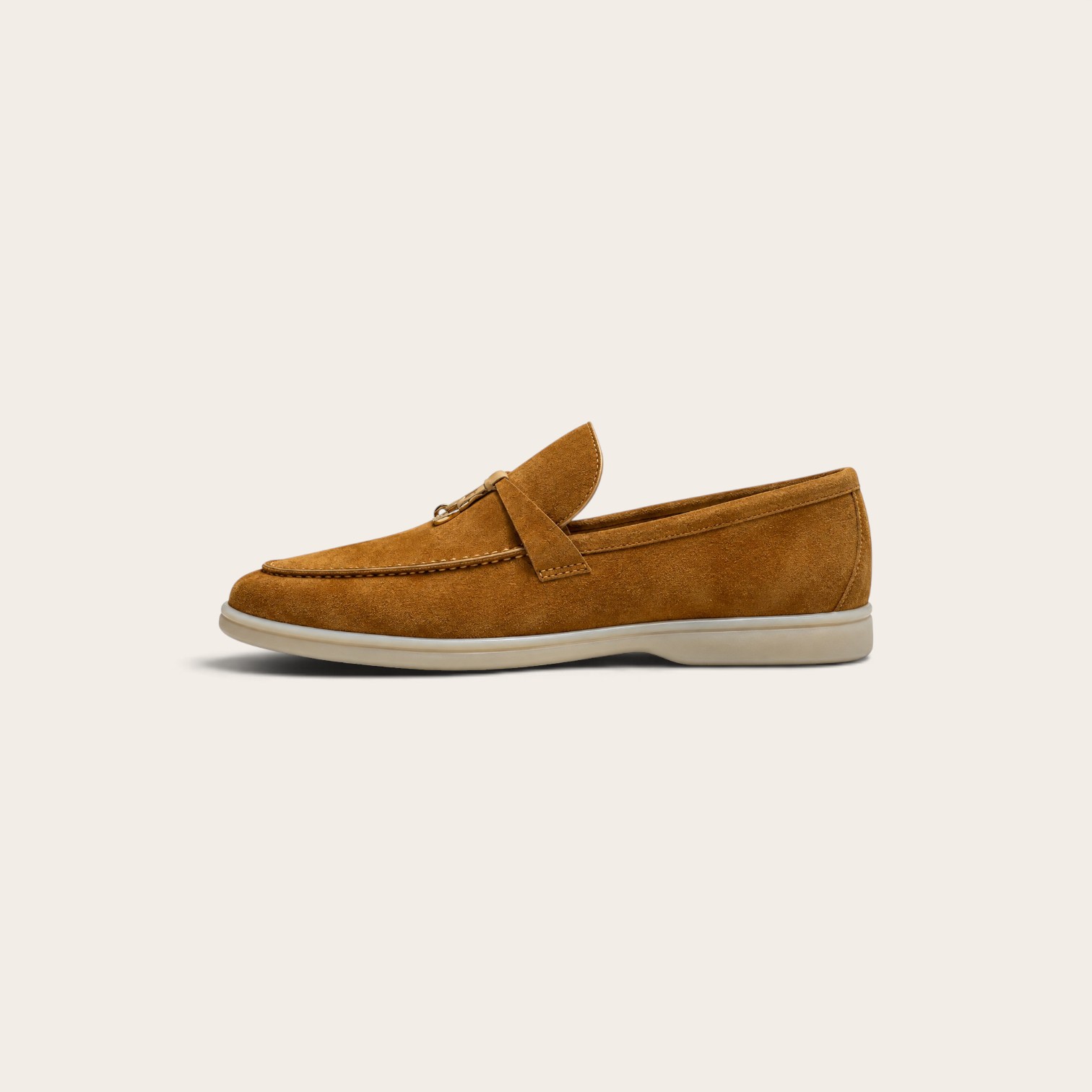 Loro Piana Summer Charms Walk Loafer Suede - Golden Brown - Image 2