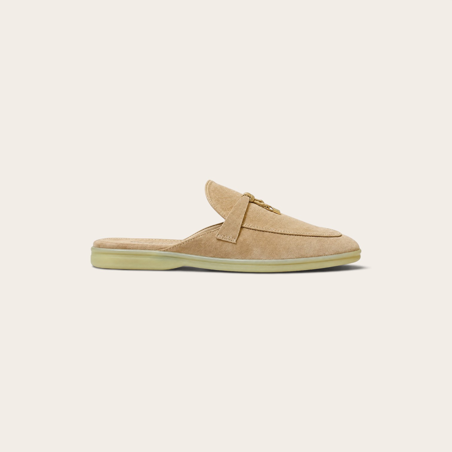 Loro Piana Babouche Charms Walk Loafers In Suede - D. Beige - Image 2