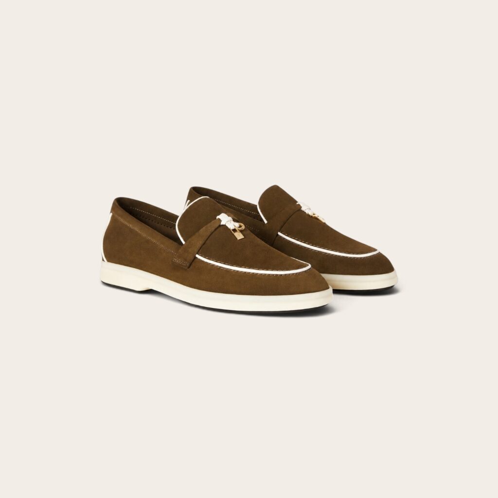 Loro Piana Summer Charms Walk Loafer Suede - Sicilian Capers