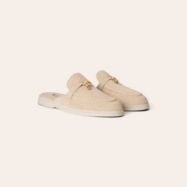 Loro Piana Babouche Charms Walk Loafer Suede - Bubble Tea