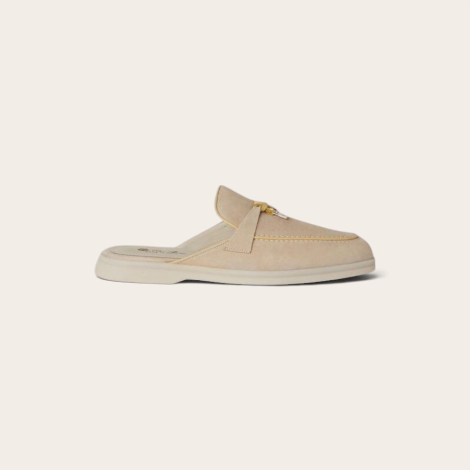 Loro Piana Babouche Charms Walk Loafer Suede - Bubble Tea - Image 2