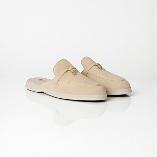 Loro Piana Babouche Charms Walk Loafer Suede - Bubble Tea