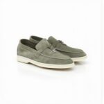 Loro Piana Summer Charms Walk Loafer Suede - Military Green