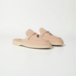 Loro Piana Babouche Charms Walk Loafer Suede - Sand Pink