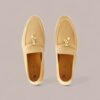 Loro Piana Summer Charms Walk Loafer Suede - Hinoki Wood - Image 2