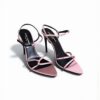 YSL Silk Satin Pointed Heels Sandals