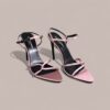 YSL Silk Satin Pointed Heels Sandals - Image 9