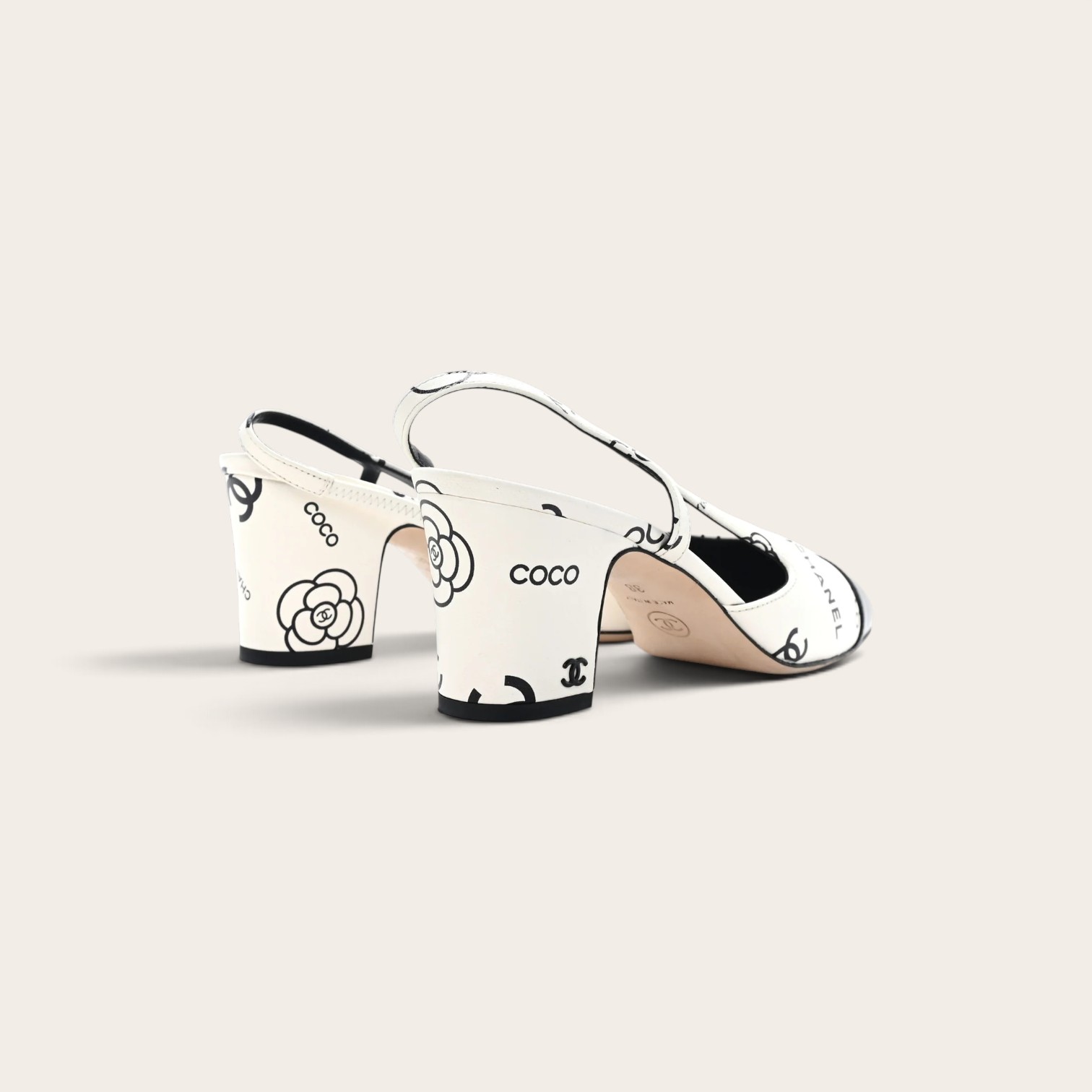 Chanel Slingback Heels - Image 5