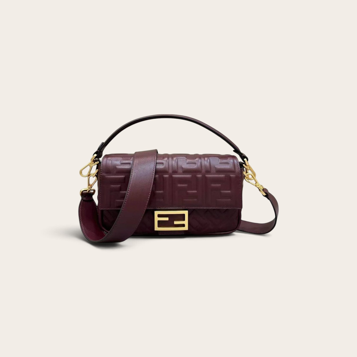 Fendi Baguette Nappa Leather Bag