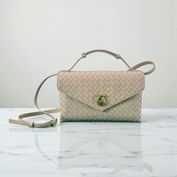 Bottega Veneta Intrecciato Knot Lock Crossbody Bag