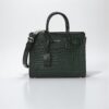 YSL Sac De Jour in Crocodile-Embossed Leather - Small