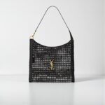 YSL Oxalis Bag in Raffia Macramé
