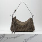Fendi Simply Medium FF Fabric Shoulder Bag