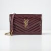 YSL Cassandre Patent Leather Wallet on Chain