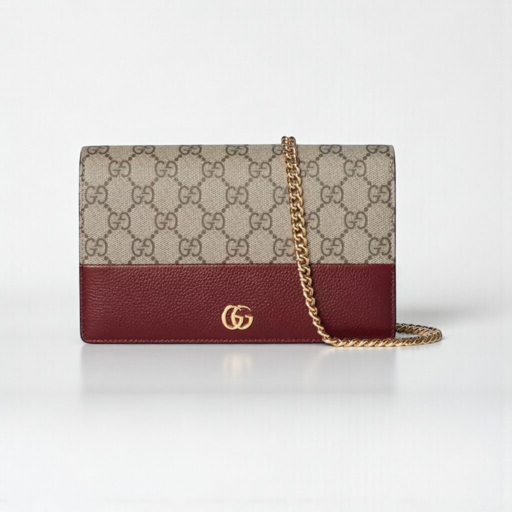 Gucci GG Marmont Bi-Color Mini Chain Bag