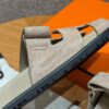 Hermes Chypre Sandals in Beige Mastic, Chamois Leather - Image 3