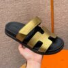 Hermes Chypre Sandals, Dore - Image 6