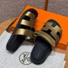 Hermes Chypre Sandals, Dore - Image 9