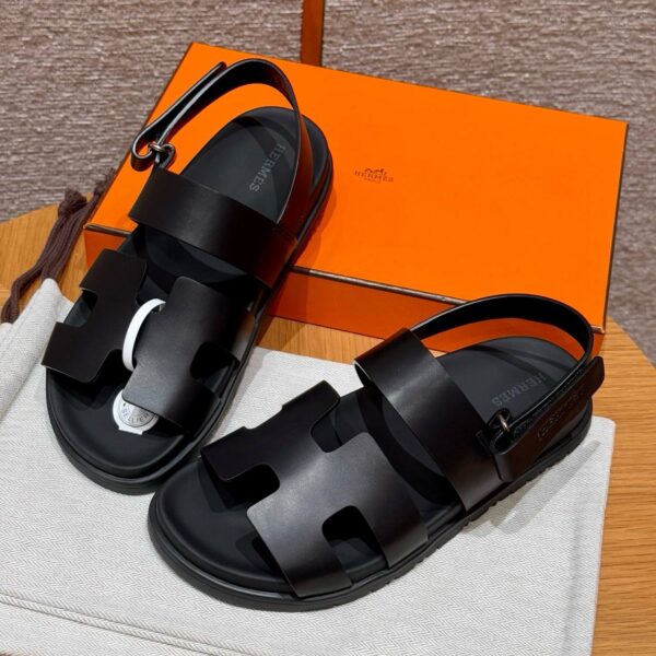 Hermes Genius Sandal, Noir