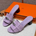 Hermes Gigi 50 Sandals silver hardware