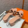 Hermes Oasis Sandals, Epsom - Pelino Beige - Image 5