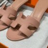 Hermes Oasis Sandals, Epsom - Pelino Beige - Image 4