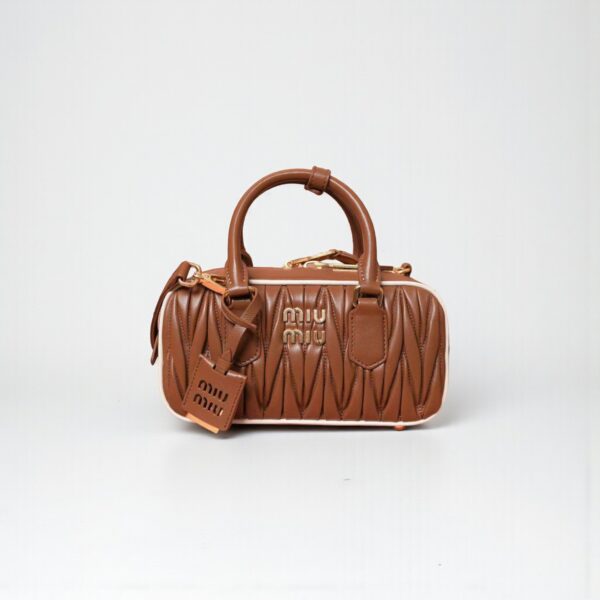 Miu Miu Arcadie Matelassé Leather Tote Bag