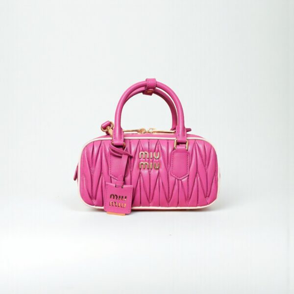 Miu Miu Arcadie Matelassé Leather Tote Bag