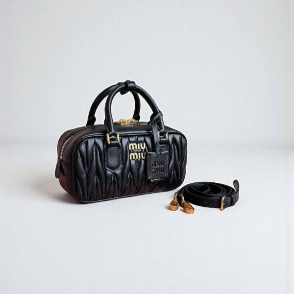 Miu Miu Arcadie Matelassé Leather Tote Bag