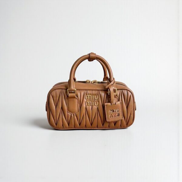 Miu Miu Arcadie Matelassé Leather Tote Bag