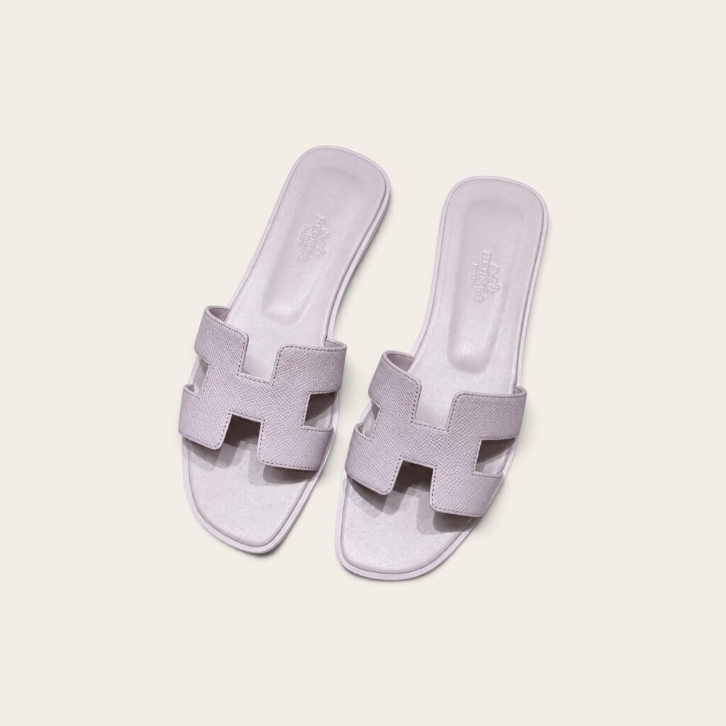 Hermes Oran Epsom Sandal, Pink