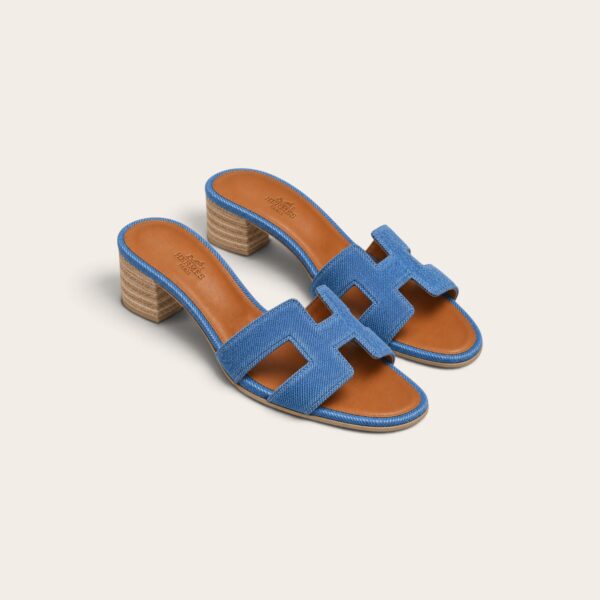 Hermes Oasis Sandal, Blue Denim