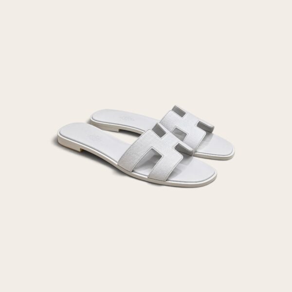 Hermes Oran Epsom Sandal, Blue Chacier
