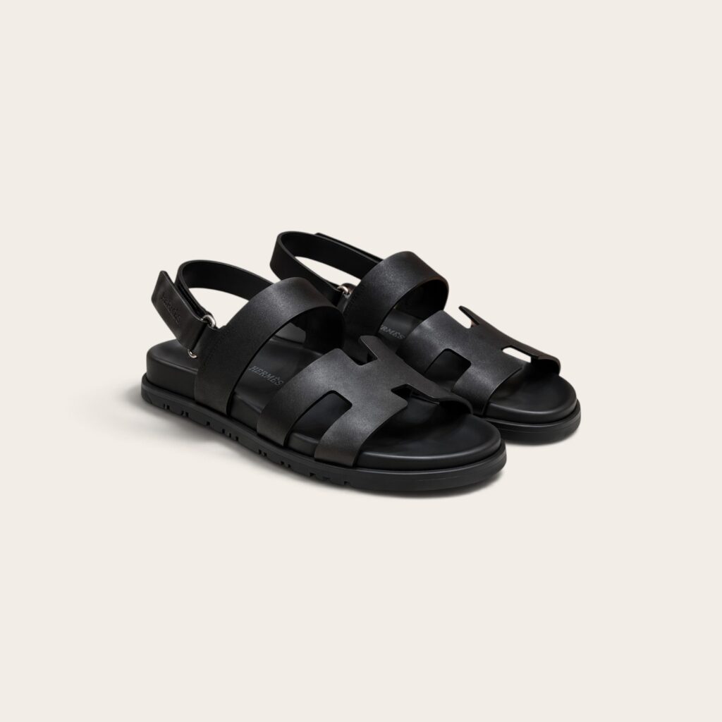 Hermes Genius Sandal, Noir