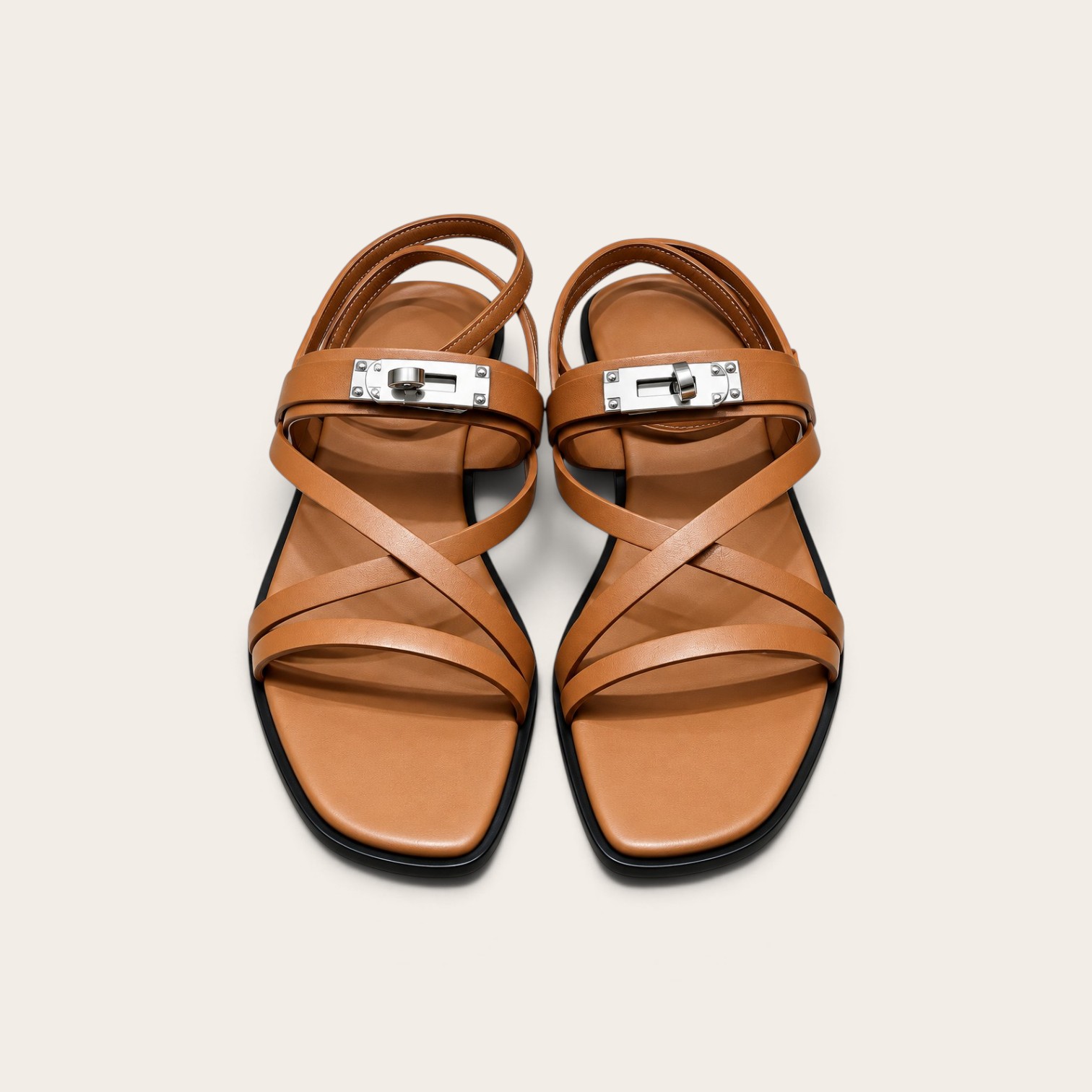 Hermes June Sandal, Naturel - Image 3