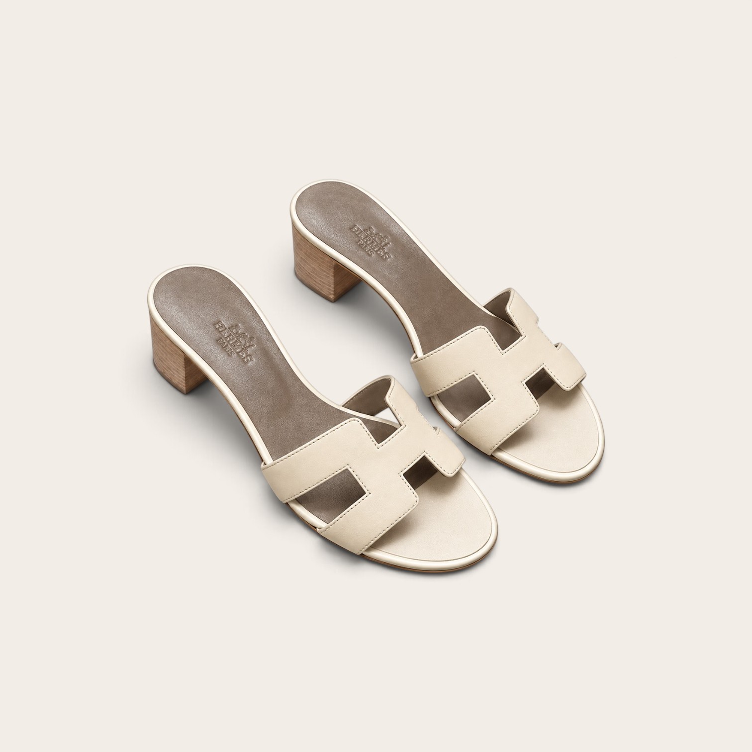 Hermes Oasis Sandals, Swift Craie