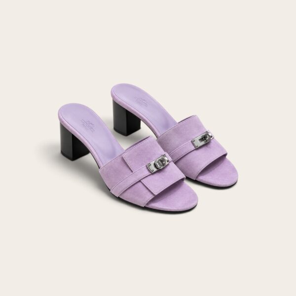 Hermes Gigi 50 Sandals silver hardware
