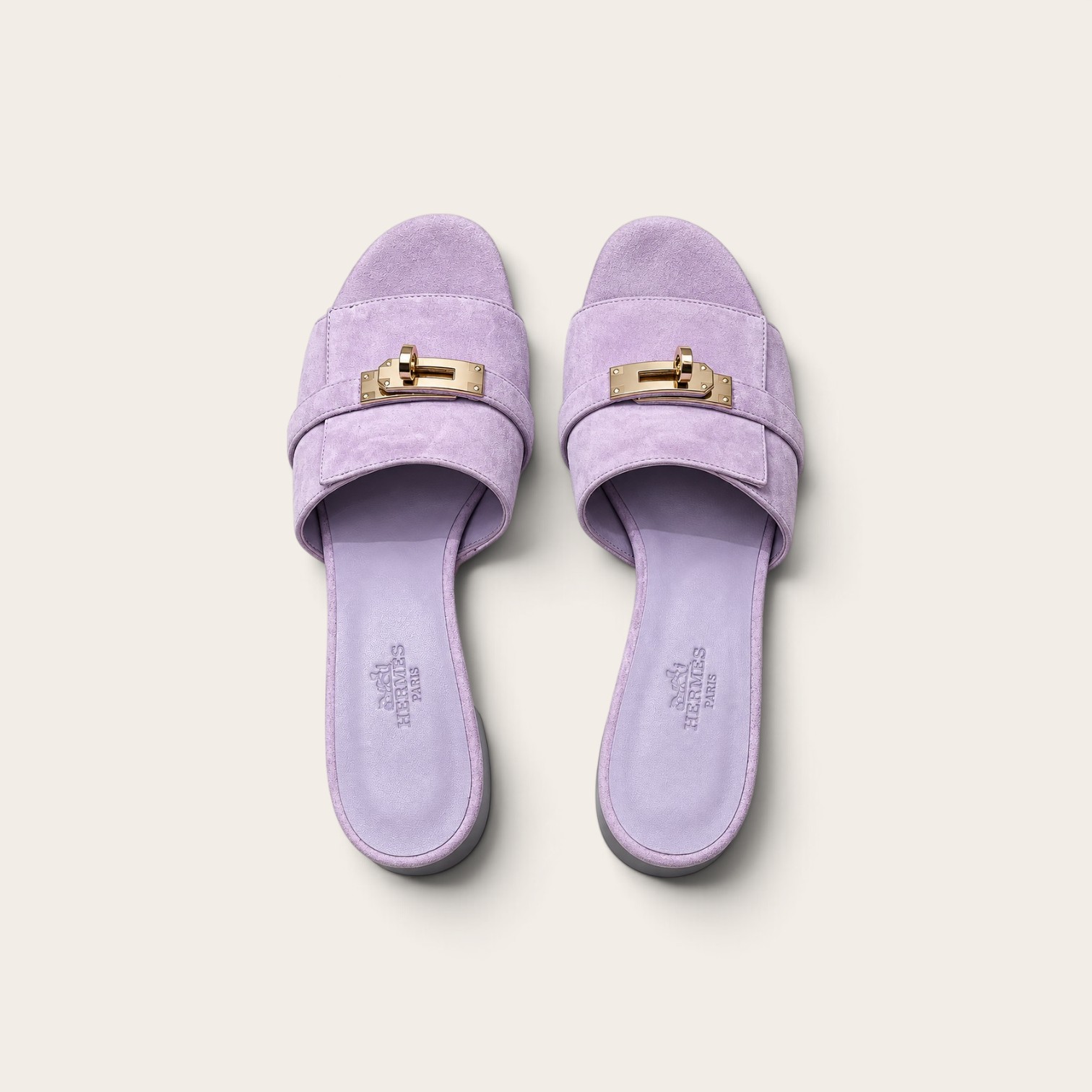 Hermes Gigi 50 Sandals Gold hardware - Image 3
