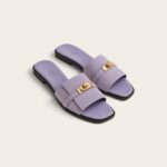 Hermes Giulia Sandals Gold hardware