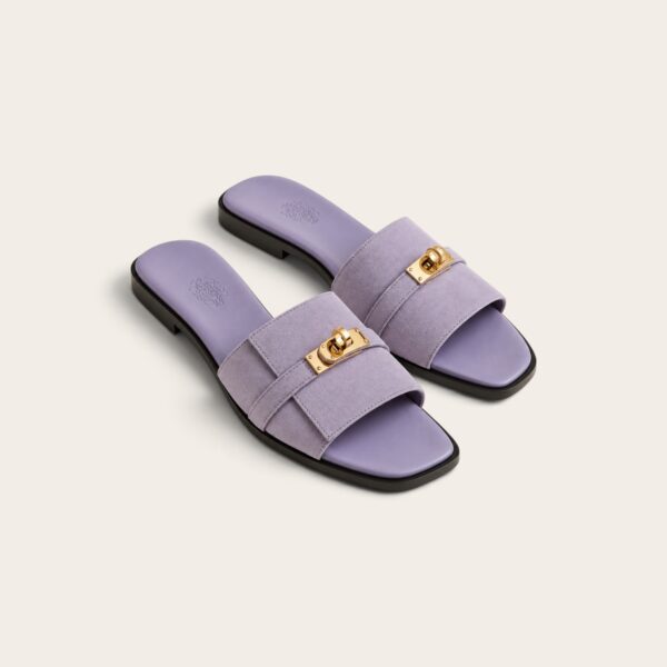 Hermes Giulia Sandals Gold hardware