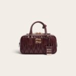 Miu Miu Arcadie Matelassé Leather Tote Bag