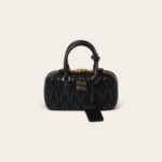 Miu Miu Arcadie Matelassé Leather Tote Bag