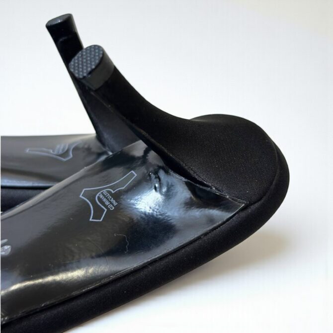 Roger Vivier Efflorescence Mules in Satin Black